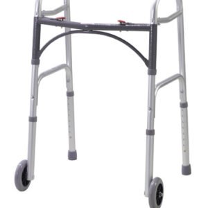 Walker Folding 2-Button Youth W/5  Wheels Deluxe (Drive)