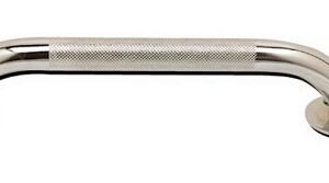 Grab Bar- Knurled Chrome 12in