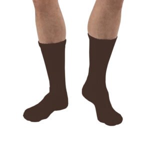 Sensifoot 8-15 Crew Diabetic Socks Large Brown