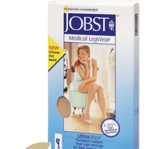 Jobst Ultrasheer 15-20 Thigh w/Dot Black Large