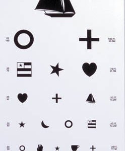 Kindergarten Eye Chart 22 x11