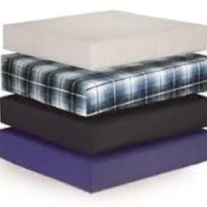Wheelchair Cushion Foam Black 20 W x 16 D x 2 H