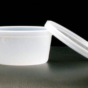 Therapy Putty Containers-Pk/25 W/ Lids Fits 2 oz  3 oz  4 oz