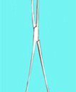 Sponge Forceps Straight Serrated 9 1/2