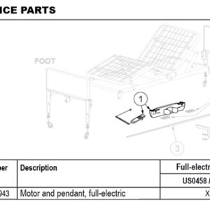 Motor (DC) for Patriot Bed(GF)