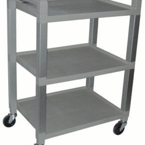 Polyurethane Utility Cart 3-Shelf W/Drawer