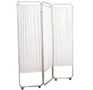 Three Panel Privacy Screen With Wheels
