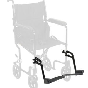 Footrests Set for 10950F Black (Pair)