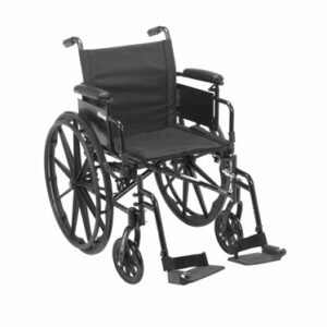 Cruiser X4 W/C 18  w/ELR & Ht Adj Flip-Back Full Arms