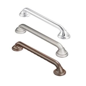 Moen Ultima Grab Bar  16  Brushed Nickel  w/Curl Grip