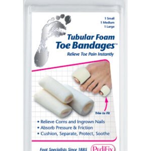Tubular-Foam Toe Bandage  Pk/3 Small