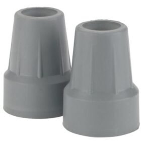 Crutch Tip  7/8  Grey  Pair Retail  (Blister Pack)
