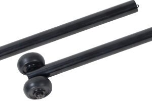 Anti-Tippers(pr) W/ Wheels for Drive Silver Sport 1 & 2 Black