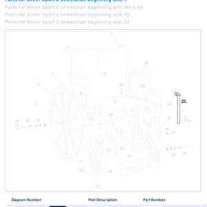 Full Arm Assembly for Drive Silver Sport  Right  1ea