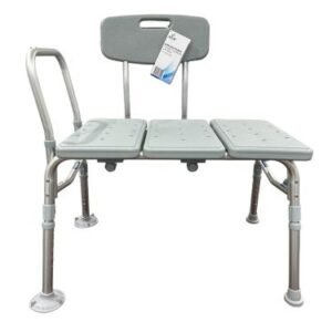 Bathroom Perfect Transfer Bench with Back  Blue Jay Cs/1