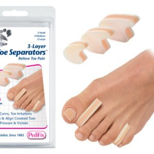 3-Layer Toe Separators Pk/6 2-Sm  2-Md  2-Lg