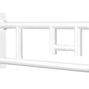 Flip-Up Grab Bar  White Powder Coat  w/ Integrated TPH